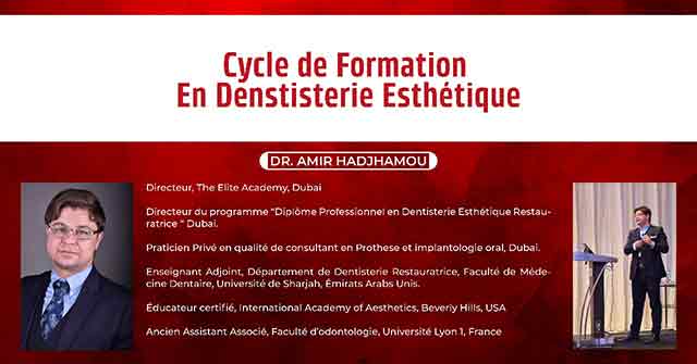 Cycle de Formatiob en Dentisterie Esthétique ADS 2018