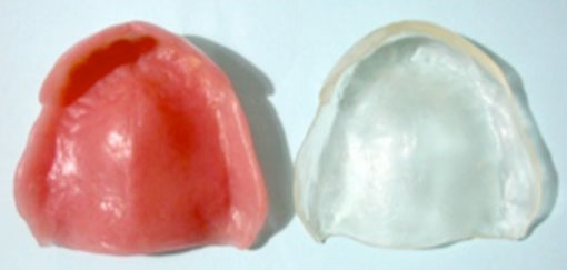 fig. 41 : Guide chirurgical de Buchard, réplique exacte de la base de la PAC immédiate d’usage. fig. 41 : Guide chirurgical de Buchard, réplique exacte de la base de la PAC immédiate d’usage.