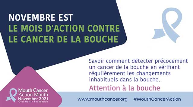 Novembre : mois de l'action contre le cancer de la bouche
